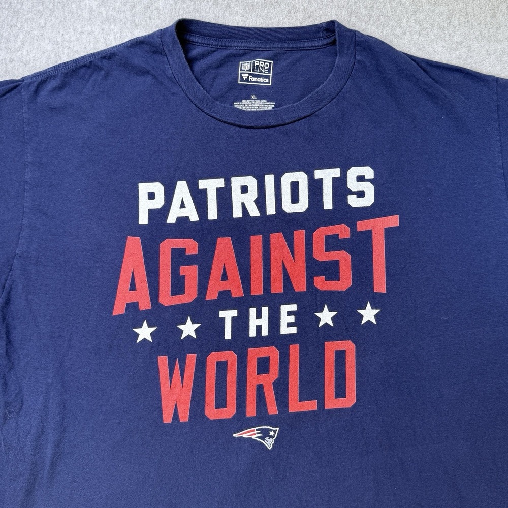New England Patriots Against The‎ World NFL Pro Line Fanatics T-Shirt XL